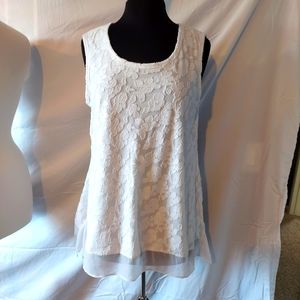 Simply verawang white Sleeveless top